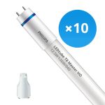Flerpack 10x Philips LED Rör T8 MASTER (EM/Mains) High Output 12.5W 2100lm - 840 Kallvit | 120cm - Ersättare 36W