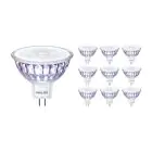 Flerpack 10x Philips Master Value LED Spot GU5.3 MR16 5.8W 450lm 36D - 927 Extra Varm Vit | Bästa färgåtergivning - Dimbar - Ersättare 35W